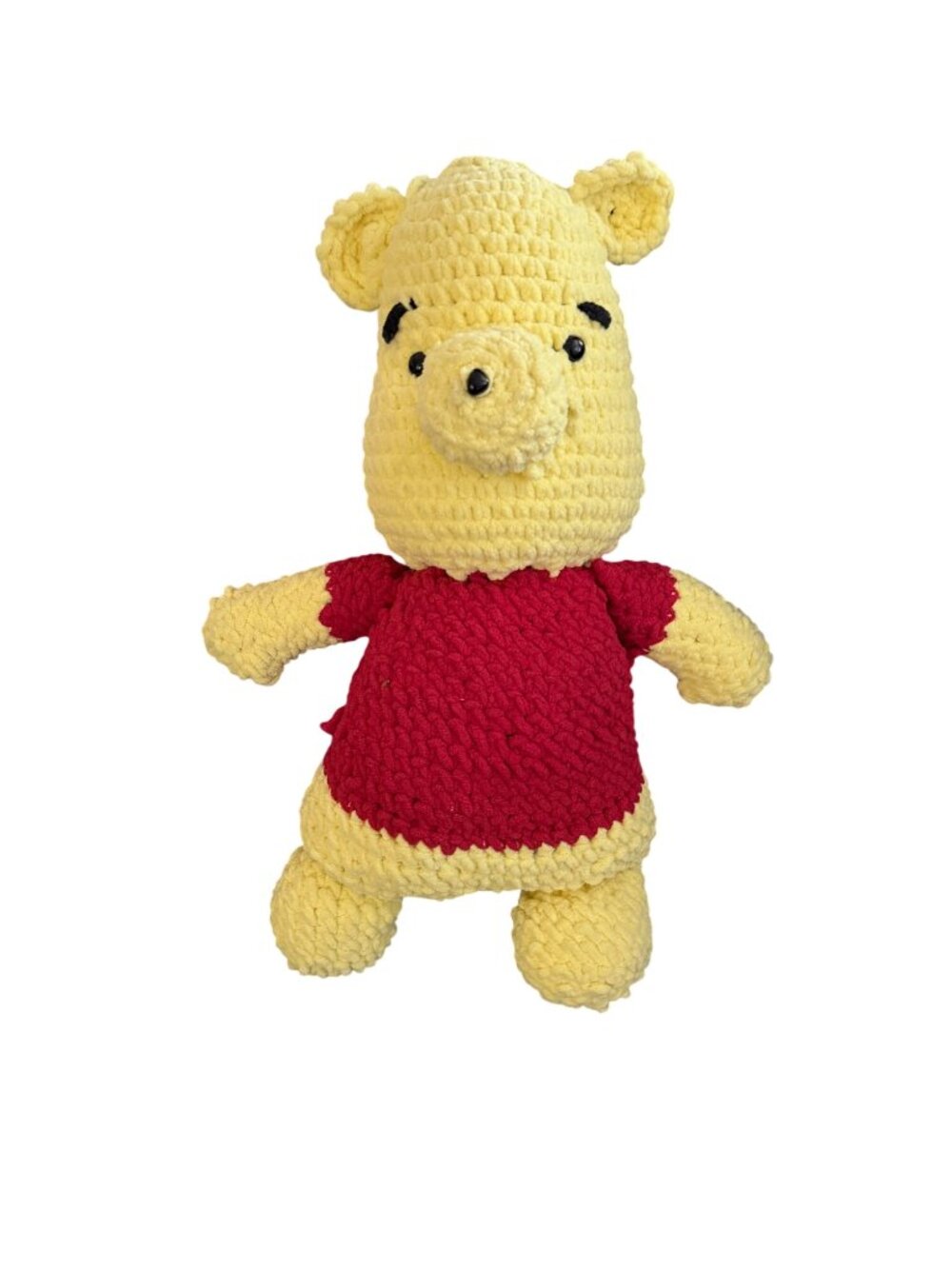 Vintage Handmade Crochet Winnie the Pooh Plush